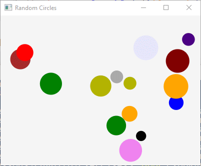 Many Random Circles