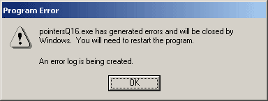 error display