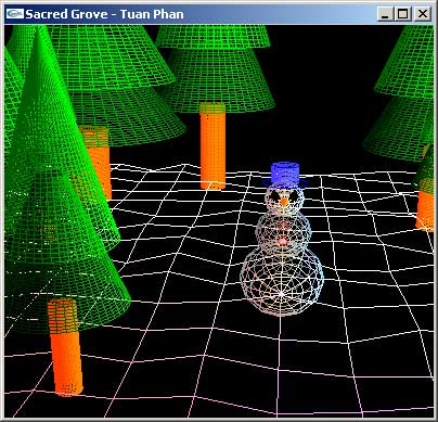 wireframe snowscape