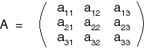 Three by Three Matrix