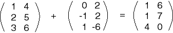 Forming the Matrix Sum