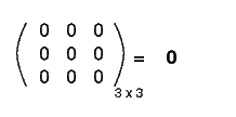 zero matrix