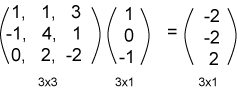 Matrix times column