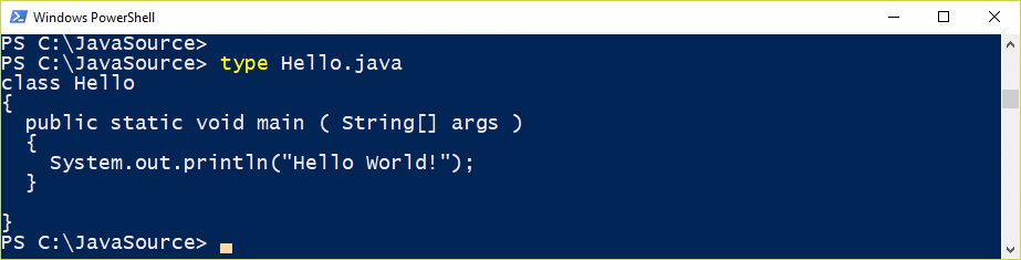 TYPE source file