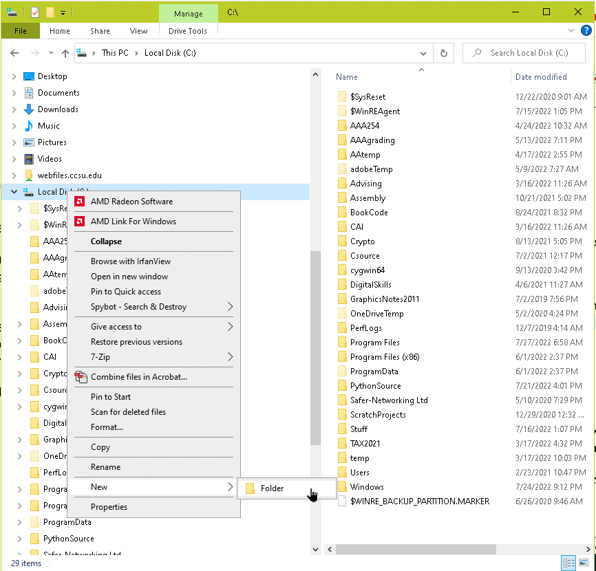 Creating a Directory