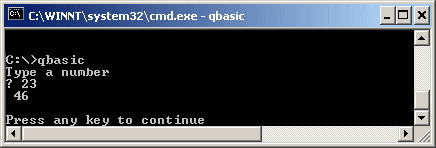 DOS window