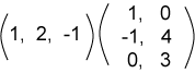 row times matrix